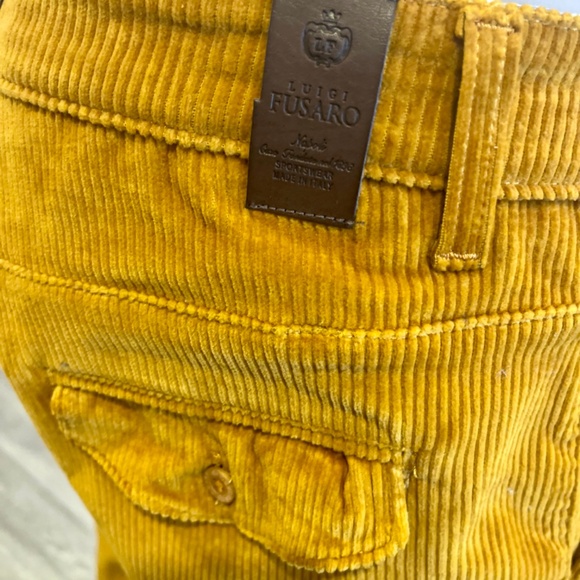 Mens Designer Fusaro corduroy Pants made in Italy - Picture 3 of 3